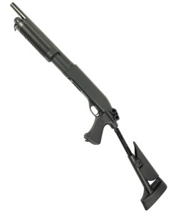 Страйкбольный дробовик Cyma Remington M870 Short, телескоп. приклад, пластик (CM.353)
