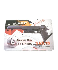 Страйкбольный пистолет Stalker SA5.1S Spring (Hi-Capa 5.1, с ЛЦУ и глушителем)