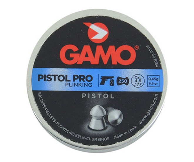 Пули для пневматики Gamo Pistol Pro 4,5 мм, 0,45 г (250 штук)