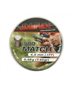 Пули для пневматики Umarex Match Pro 4,5 мм, 0,48 г (500 штук)