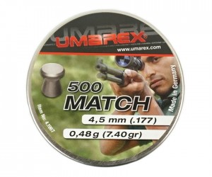 Пули Umarex Match Pro 4,5 мм, 0,48 г (500 штук)