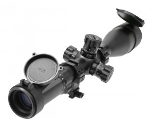 Оптический прицел Leapers Accushot Premium 4-16x56, 30 мм, грав. Mil-Dot, подсветка IE36, на Weaver, уровень