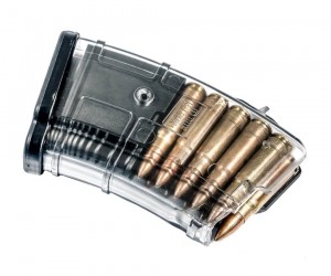 Магазин Pufgun на ВПО-133/Сайга-МК/М (без сухаря) 7,62x39, 10 патронов, полимер (прозрачный)