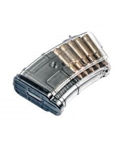 Магазин Pufgun на ВПО-133/Сайга-МК/М (без сухаря) 7,62x39, 10 патронов, полимер (прозрачный)