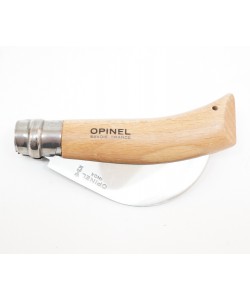 Нож складной Opinel Nature №10, садовый, 10 см, серповидный, нерж. сталь, рукоять бук