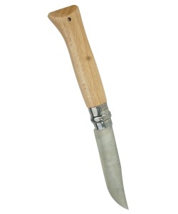 Нож складной Opinel Tradition №08, клинок 8,5 см, нерж. сталь, рукоять бук, темляк