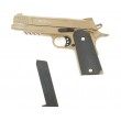 Страйкбольный пистолет Galaxy G.38D (Colt 1911) песочный - фото № 4