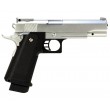 Страйкбольный пистолет Galaxy G.6S (Colt Hi-Capa) серебристый - фото № 10