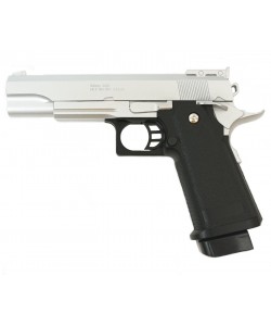 Страйкбольный пистолет Galaxy G.6S (Colt Hi-Capa) серебристый