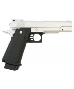 Страйкбольный пистолет Galaxy G.6S (Colt Hi-Capa) серебристый