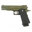 Страйкбольный пистолет Galaxy G.6G (Colt Hi-Capa) зеленый - фото № 1