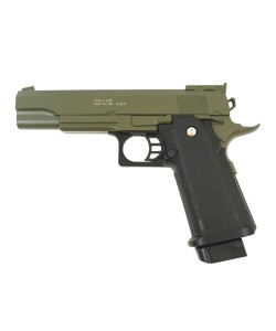Страйкбольный пистолет Galaxy G.6G (Colt Hi-Capa) зеленый