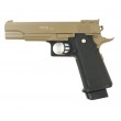 Страйкбольный пистолет Galaxy G.6D (Colt Hi-Capa) песочный - фото № 1