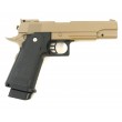 Страйкбольный пистолет Galaxy G.6D (Colt Hi-Capa) песочный - фото № 2