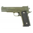 Страйкбольный пистолет Galaxy G.20G (Browning HP) зеленый - фото № 1