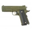 Страйкбольный пистолет Galaxy G.25G (Colt 1911 Rail) зеленый - фото № 1