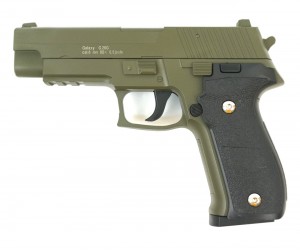 Страйкбольный пистолет Galaxy G.26G (Sig Sauer 226) зеленый