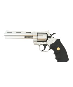 Страйкбольный револьвер Galaxy G.36S (Colt Python) серебристый