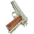 Макет пистолет Colt M1911A1 .45, хром, лакиров. дерево (США, 1911 г.) DE-6316 - фото № 4