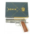 Макет пистолет Colt M1911A1 .45, хром, лакиров. дерево (США, 1911 г.) DE-6316 - фото № 9