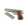Макет пистолет Colt M1911A1 .45, хром, лакиров. дерево (США, 1911 г.) DE-6312 - фото № 7