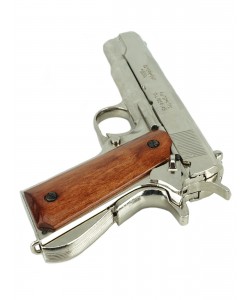 Макет пистолет Colt M1911A1 .45, хром, лакиров. дерево (США, 1911 г.) DE-6312