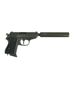 Макет пистолет Вальтер PPK с глушителем (Германия, 1931 г.) DE-1311