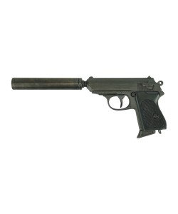 Макет пистолет Вальтер PPK с глушителем (Германия, 1931 г.) DE-1311