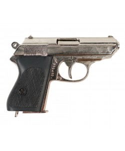 Макет пистолет Вальтер PPK Waffen-SS, никель (Германия, 1929 г., 2-я Мир.война) DE-1277-NQ