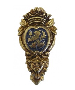 Крепление настенное «Геральдика-Лев», латунь (DE-23-L)