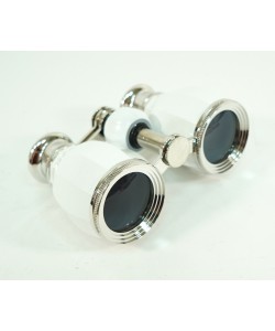 Бинокль театральный Veber Opera БГЦ 4x30 белый/серебро