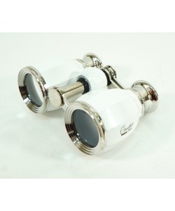 Бинокль театральный Veber Opera БГЦ 4x30 белый/серебро