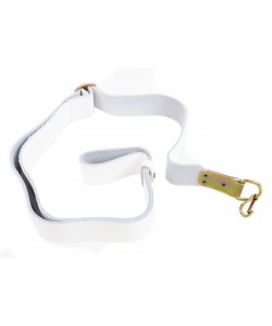 Ремень оружейный для АК (1 карабин) белая кожа