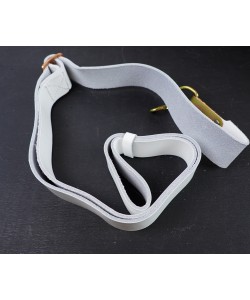 Ремень оружейный для АК (1 карабин) белая кожа