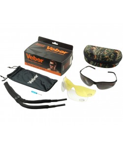 Очки стрелковые Veber Tactic Force L3M3, 3 сменные линзы