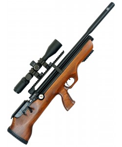 Пневматическая винтовка Hatsan Flashpup-W QE (дерево, PCP, модератор, ★3 Дж) 5,5 мм