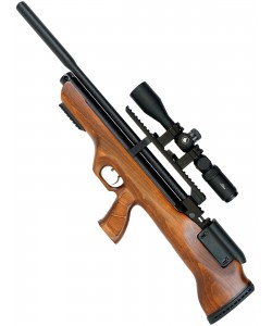 Пневматическая винтовка Hatsan Flashpup-W QE (дерево, PCP, модератор, ★3 Дж) 5,5 мм