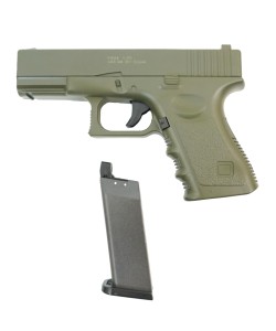 Страйкбольный пистолет Galaxy G.15G (Glock 23) зеленый