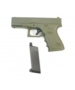 Страйкбольный пистолет Galaxy G.15G (Glock 23) зеленый