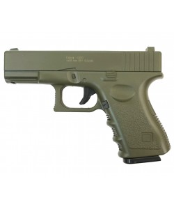 Страйкбольный пистолет Galaxy G.15G (Glock 23) зеленый