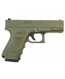 Страйкбольный пистолет Galaxy G.15G (Glock 23) зеленый
