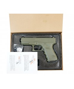 Страйкбольный пистолет Galaxy G.15G (Glock 23) зеленый