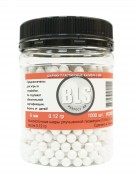 Шары для страйкбола BLS 0,12 г, 1000 штук (белые) банка