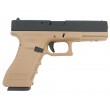 Страйкбольный пистолет KJW KP-17 Glock G17 Gas Tan, металл. затвор - фото № 2