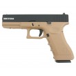 Страйкбольный пистолет KJW KP-17 Glock G17 Gas Tan, металл. затвор - фото № 1