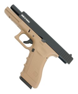 Страйкбольный пистолет KJW KP-17 Glock G17 CO₂ Tan, металл. затвор