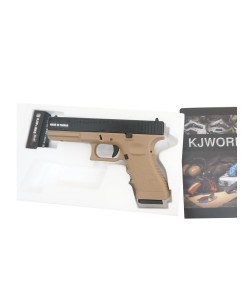 Страйкбольный пистолет KJW KP-17 Glock G17 CO₂ Tan, металл. затвор