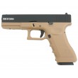 Страйкбольный пистолет KJW KP-17 Glock G17 CO₂ Tan, металл. затвор - фото № 1