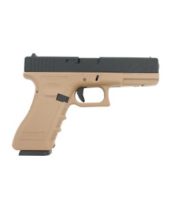 Страйкбольный пистолет KJW KP-17 Glock G17 CO₂ Tan, металл. затвор