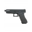Страйкбольный пистолет KJW KP-17 Glock G17 TBC CO₂ Black, удлин. ствол - фото № 1